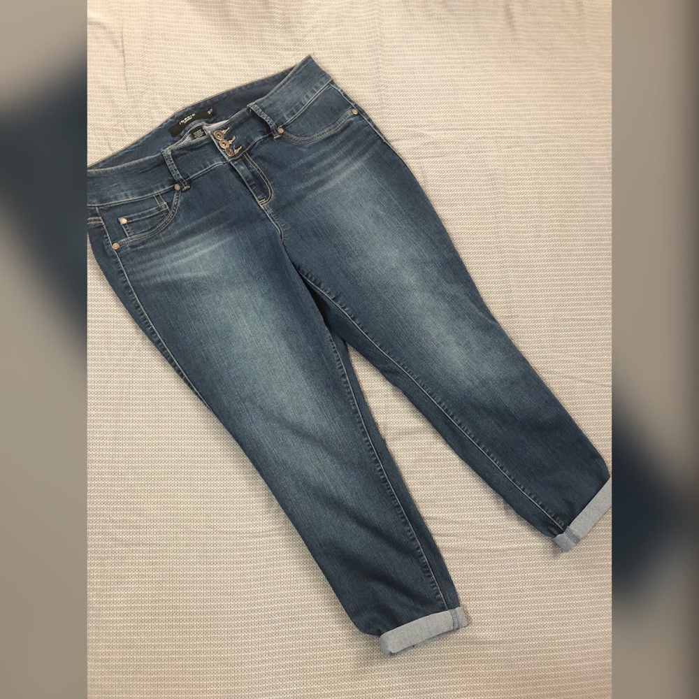 EUC Torrid medium wash skinnies